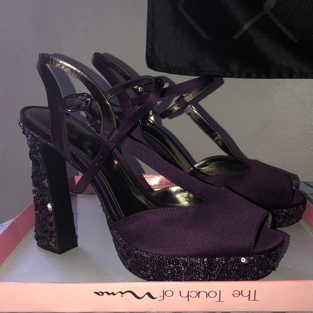 The Touch of Nina Purple Heels